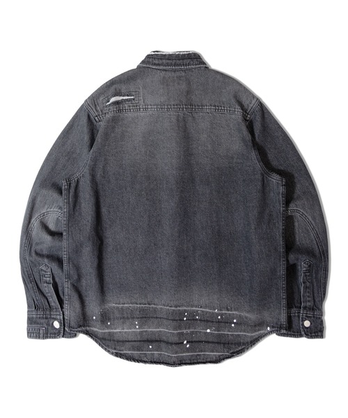 JACKROSE（ジャックローズ）の「Alcarza ﾀﾞﾒｰｼﾞﾃﾞﾆﾑｼｬﾂ（シャツ/ブラウス・メンズ・ブルー/ブラック・XL/M/L）」の3枚目の写真