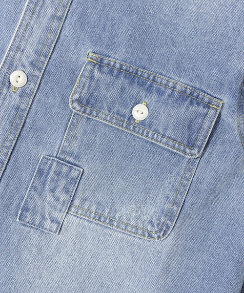 JACKROSE（ジャックローズ）の「Alcarza ﾀﾞﾒｰｼﾞﾃﾞﾆﾑｼｬﾂ（シャツ/ブラウス・メンズ・ブルー/ブラック・XL/M/L）」の6枚目の写真