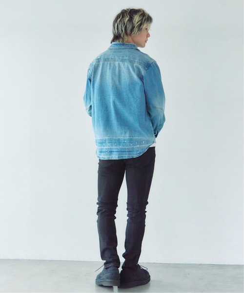JACKROSE（ジャックローズ）の「Alcarza ﾀﾞﾒｰｼﾞﾃﾞﾆﾑｼｬﾂ（シャツ/ブラウス・メンズ・ブルー/ブラック・XL/M/L）」の18枚目の写真