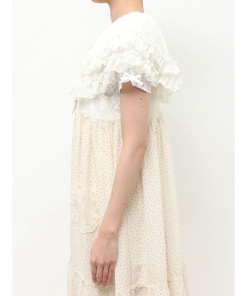 merry jenny（メリージェニー）の「sheer frill 2wayつけ襟（付け襟・レディース・ピンク/アイボリー/オフホワイト・FREE）」の17枚目の写真