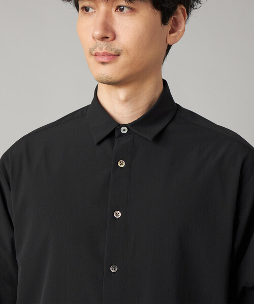 COMME CA MEN(コムサメン)の「【接触冷感・撥水】ピンパターン 切替シャツ(プレーン)(シャツ/ブラウス・メンズ・ブラック・M/L)」の8枚目の写真