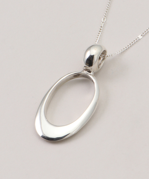 NINA&JULES（ニナエジュール）の「Nina&Jules/ニナ・エ・ジュールOval Pendant necklace 70cm（ネックレス・レディース・シルバー・FREE）」の5枚目の写真