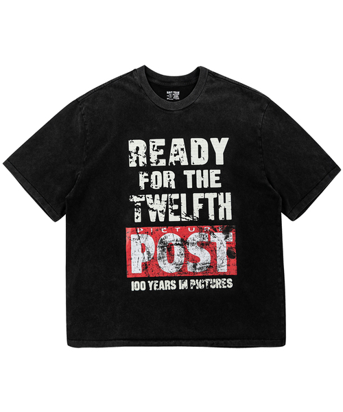 NAVYTEAM(ネイビーチーム)の「READY FOR THE TWELFTH ピグメントダイ半袖Tシャツ(Tシャツ/カットソー・レディース・ブラック・1/3/2)」の1枚目の写真
