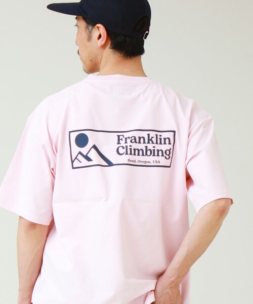 Franklin Climbing(フランクリンクライミング)の「【Franklin Climbing】FLEXIBLE TECH-LOGO TEE(Tシャツ/カットソー・メンズ・ホワイト/イエロー/ブラック/ベビーピンク・M/L)」の1枚目の写真
