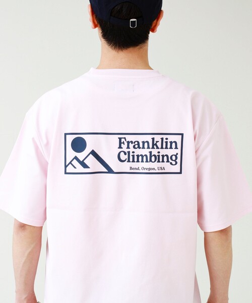 Franklin Climbing(フランクリンクライミング)の「【Franklin Climbing】FLEXIBLE TECH-LOGO TEE(Tシャツ/カットソー・メンズ・ホワイト/イエロー/ブラック/ベビーピンク・M/L)」の15枚目の写真