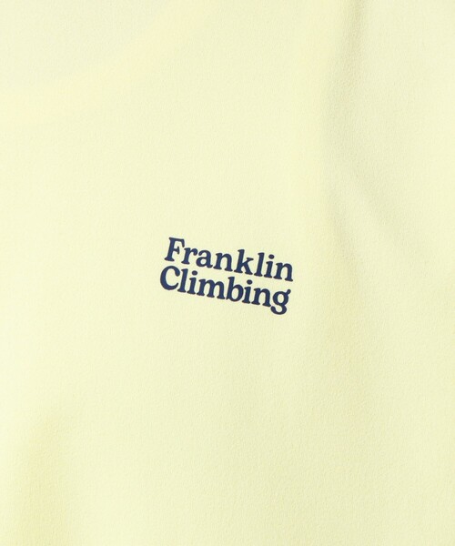 Franklin Climbing(フランクリンクライミング)の「【Franklin Climbing】FLEXIBLE TECH-LOGO TEE(Tシャツ/カットソー・メンズ・ホワイト/イエロー/ブラック/ベビーピンク・M/L)」の9枚目の写真