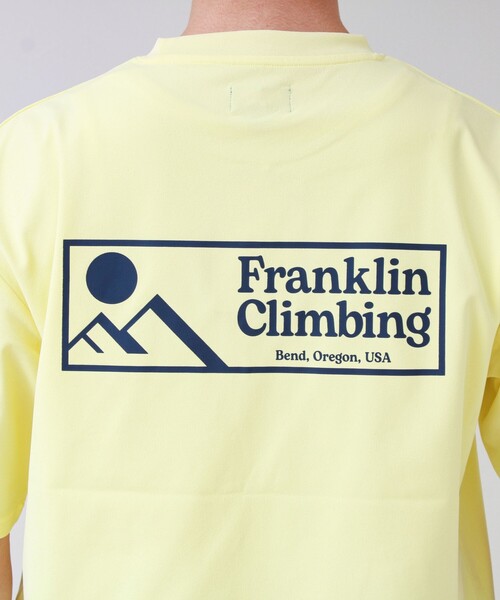 Franklin Climbing(フランクリンクライミング)の「【Franklin Climbing】FLEXIBLE TECH-LOGO TEE(Tシャツ/カットソー・メンズ・ホワイト/イエロー/ブラック/ベビーピンク・M/L)」の11枚目の写真