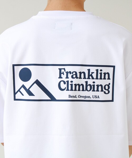 Franklin Climbing(フランクリンクライミング)の「【Franklin Climbing】FLEXIBLE TECH-LOGO TEE(Tシャツ/カットソー・メンズ・ホワイト/イエロー/ブラック/ベビーピンク・M/L)」の6枚目の写真