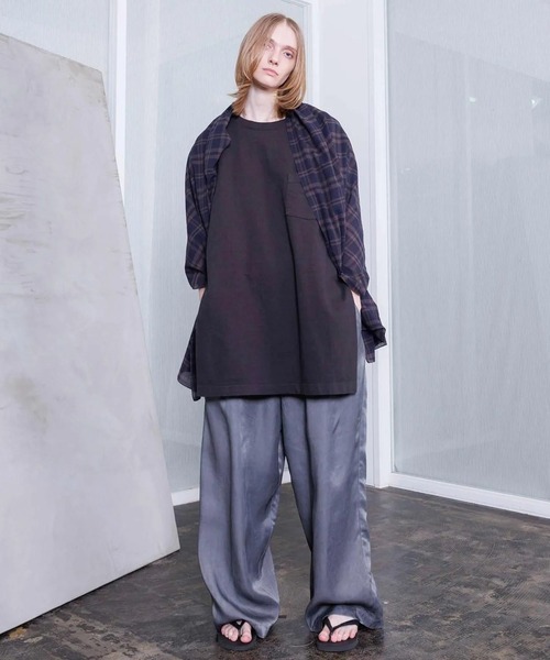 VOAAOV（ヴォアーブ）の「【VOAAOV】HEAVY JERSEY GARMENT DYE No Sleeve（Tシャツ/カットソー・メンズ・チャコールグレー/ブラック/ホワイト・2/1）」の9枚目の写真