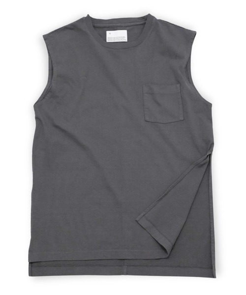 VOAAOV(ヴォアーブ)の「【VOAAOV】HEAVY JERSEY GARMENT DYE No Sleeve(Tシャツ/カットソー・メンズ・チャコールグレー/ブラック/ホワイト/オリーブ・2/1)」の16枚目の写真
