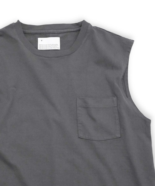 VOAAOV(ヴォアーブ)の「【VOAAOV】HEAVY JERSEY GARMENT DYE No Sleeve(Tシャツ/カットソー・メンズ・チャコールグレー/ブラック/ホワイト/オリーブ・2/1)」の17枚目の写真