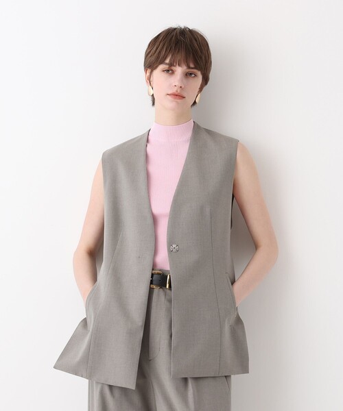 allureville（アルアバイル）の「WEB ルミネ別注スリットジレ（ベスト・レディース・ナチュラル・2）」の16枚目の写真