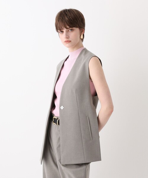 allureville（アルアバイル）の「WEB ルミネ別注スリットジレ（ベスト・レディース・ナチュラル・2）」の15枚目の写真
