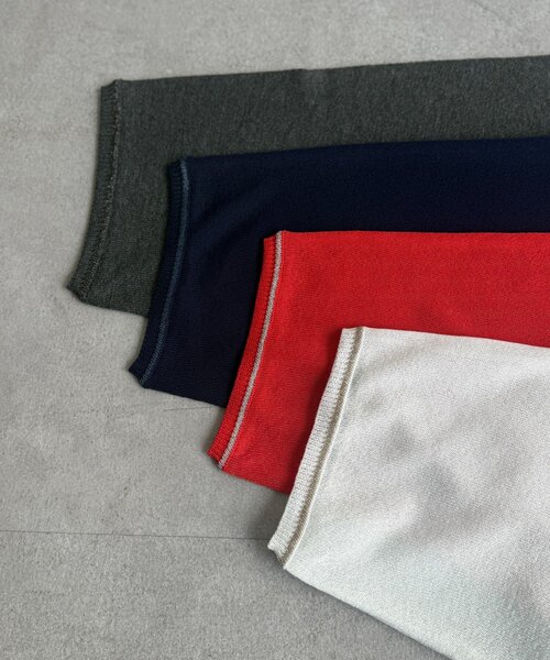 Chez toi(シェトワ)の「UV加工ドルマンプルオーバー(ニット/セーター・レディース・レッド/ネイビー/チャコールグレー/オフホワイト・FREE)」の16枚目の写真