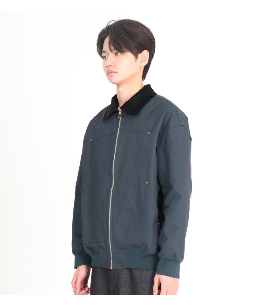 BUTTON SEOUL(ボタンソウル)の「コーデュロイカラーアウタージャンパー (ブルーグリーン)(ブルゾン・メンズ・その他・M/L/XL)」の3枚目の写真