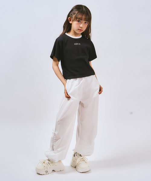 minimal(ミニマル)の「【サラサラプラス】【吸水速乾】テレコ半袖ちびT(Tシャツ/カットソー・キッズ・ブラック/ラベンダー/カラフル/レッド/オフホワイト・120cm/140cm/110cm/130cm/100cm)」の19枚目の写真