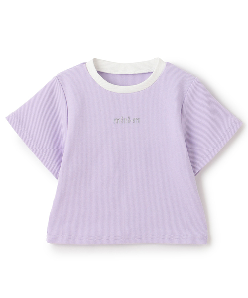 minimal(ミニマル)の「【サラサラプラス】【吸水速乾】テレコ半袖ちびT(Tシャツ/カットソー・キッズ・ブラック/ラベンダー/カラフル/レッド/オフホワイト・120cm/140cm/110cm/130cm/100cm)」の22枚目の写真