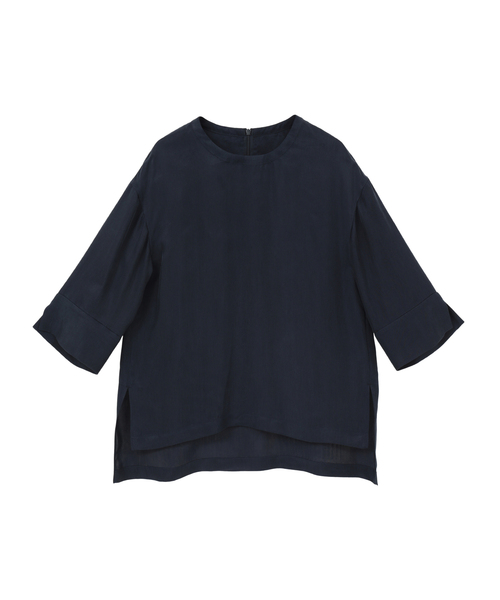 martinique(マルティニーク)の「キュプラTブラウス(シャツ/ブラウス・レディース・ホワイト/モカ/ネイビー・FREE)」の3枚目の写真