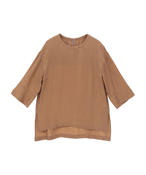 martinique(マルティニーク)の「キュプラTブラウス(シャツ/ブラウス・レディース・ホワイト/モカ/ネイビー・FREE)」の2枚目の写真