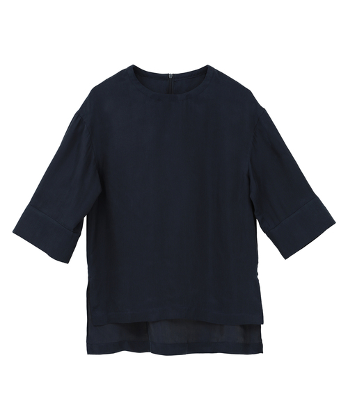 martinique(マルティニーク)の「キュプラTブラウス(シャツ/ブラウス・レディース・ホワイト/モカ/ネイビー・FREE)」の4枚目の写真