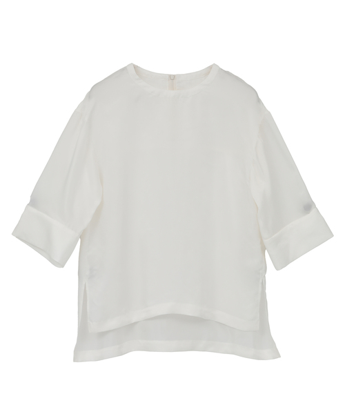 martinique(マルティニーク)の「キュプラTブラウス(シャツ/ブラウス・レディース・ホワイト/モカ/ネイビー・FREE)」の11枚目の写真