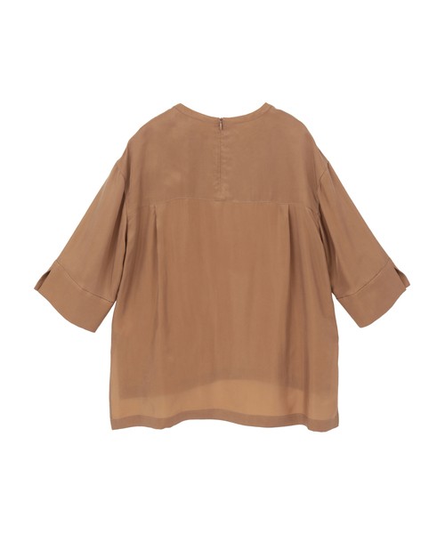 martinique(マルティニーク)の「キュプラTブラウス(シャツ/ブラウス・レディース・ホワイト/モカ/ネイビー・FREE)」の12枚目の写真