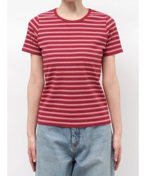 Ungrid(アングリッド)の「マルチボーダーTee(Tシャツ/カットソー・レディース・ブルー/グリーン/レッド・FREE)」の5枚目の写真