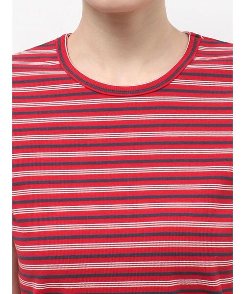 Ungrid(アングリッド)の「マルチボーダーTee(Tシャツ/カットソー・レディース・ブルー/グリーン/レッド・FREE)」の8枚目の写真