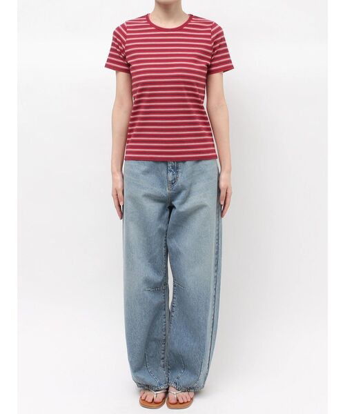 Ungrid(アングリッド)の「マルチボーダーTee(Tシャツ/カットソー・レディース・ブルー/グリーン/レッド・FREE)」の12枚目の写真
