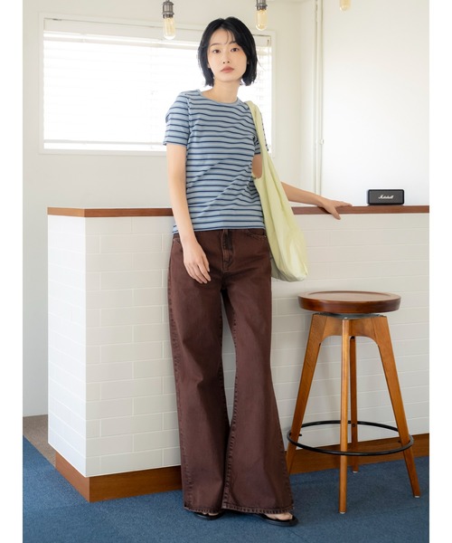 Ungrid(アングリッド)の「マルチボーダーTee(Tシャツ/カットソー・レディース・ブルー/グリーン/レッド・FREE)」の22枚目の写真
