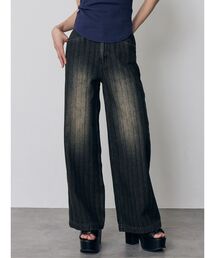 MURUA | スラブハイウエストデニム(デニムパンツ)