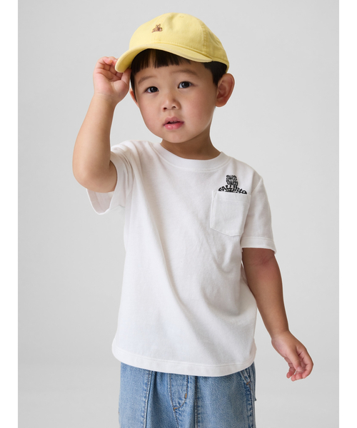 GAP（ギャップ）の「babyGap ブラナンベア ポケットTシャツ（Tシャツ/カットソー・キッズ・ブラック/イエロー/ネイビー/ホワイト/ピンク/グリーン・110cm/105cm/100cm/95cm/90cm/80ｃｍ）」の2枚目の写真