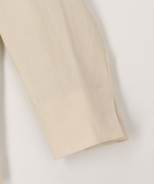 MICO COULIER（ミコクリエ）の「リュクス麻混ジャケット（テーラードジャケット・レディース・キナリ/ネイビー・38）」の9枚目の写真