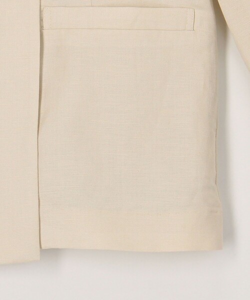 MICO COULIER（ミコクリエ）の「リュクス麻混ジャケット（テーラードジャケット・レディース・キナリ/ネイビー・38）」の10枚目の写真