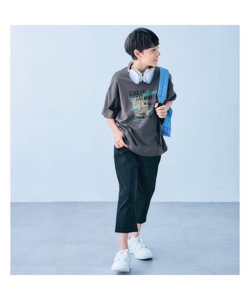 Belle Maison(ベルメゾン)の「ストレッチストレート7分丈パンツ(その他パンツ・キッズ・ベージュ/カーキ/ブラック・170/175)」の4枚目の写真