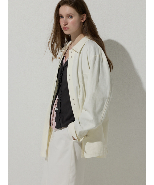 BEMUSE MANSION(ビミューズマンション)の「Safari jacket - Ivory(テーラードジャケット・レディース・アイボリー・FREE)」の2枚目の写真