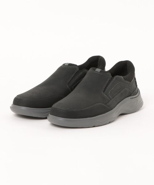 ROCKPORT(ロックポート)の「ROCKPORT ロックポート COLLEN【本革/軽量】メンズカジュアルシューズ スリッポン(コレン) C26S11W ブラック(スリッポン・メンズ・ブラック・25.0cm/25.5cm/26.0cm/26.5cm/27.0cm/27.5cm/28.0cm/24.5cm)」の1枚目の写真