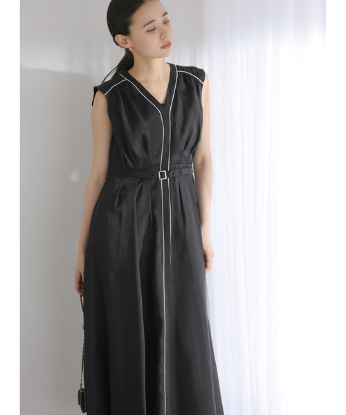 La TOTALITE(ラトータリテ)の「【洗える】ウォッシャブルレディワンピース(ワンピース・レディース・ネイビー/ベージュ/ブラック/グリーン・38/36)」の10枚目の写真