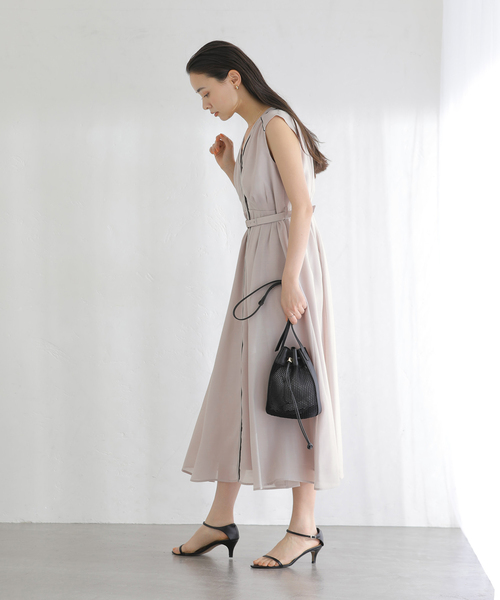 La TOTALITE(ラトータリテ)の「【洗える】ウォッシャブルレディワンピース(ワンピース・レディース・ネイビー/ベージュ/ブラック/グリーン・38/36)」の12枚目の写真