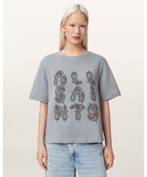 ALLSAINTS | ELLA EMBROIDERED LISA BOXY T-SHIRT | ELLA エンベリッシュド LISA ボクシー Tシャツ(Tシャツ/カットソー)