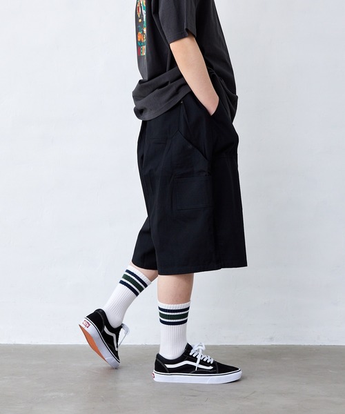 Fluffy BROTHERS(フラッフィーブラザーズ)の「ペインターハーフパンツ(大人サイズ)(その他パンツ・メンズ・ブラック・M/L/XL)」の5枚目の写真