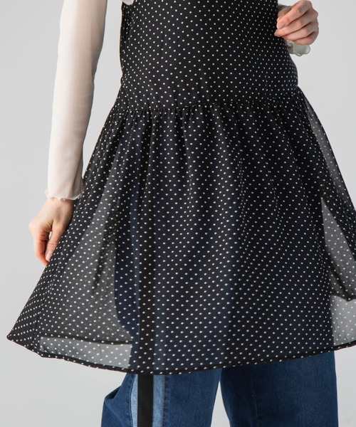 PATRIOT TAXI SELECT（パトリオットタクシーセレクト）の「【KILA MODA】軽やかシフォン柄デザインチュニックワンピース（チュニック・レディース・レオパード・3L/LL/MEDIUM/LARGE）」の6枚目の写真
