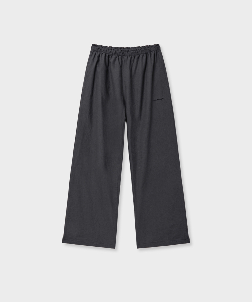VANISHMENT（バニシュメント）の「Linen banding pants_charcoal（その他パンツ・レディース・その他・FREE）」の3枚目の写真
