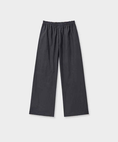 VANISHMENT（バニシュメント）の「Linen banding pants_charcoal（その他パンツ・レディース・その他・FREE）」の2枚目の写真
