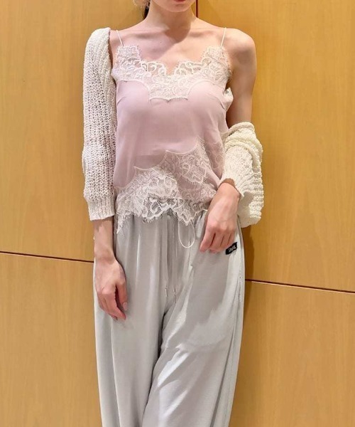 SNIDEL(スナイデル)の「メッシュショートボレロ(カーディガン/ボレロ・レディース・ライム/アイボリー/ブラウン・F)」の18枚目の写真