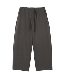 リネン BARRELFIT ワイドスラックス (CHARCOAL BROWN)
