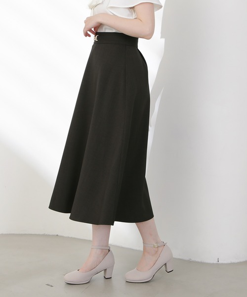 ASTORIA ODIER(アストリアオディール)の「ビット付きフレアスカート(スカート・レディース・ブラウン/ベージュ/ネイビー・SMALL/MEDIUM/LARGE)」の5枚目の写真