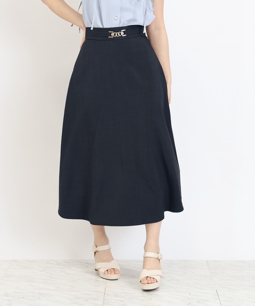 ASTORIA ODIER(アストリアオディール)の「ビット付きフレアスカート(スカート・レディース・ブラウン/ベージュ/ネイビー・SMALL/MEDIUM/LARGE)」の13枚目の写真