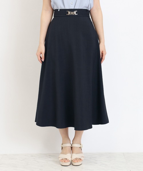 ASTORIA ODIER(アストリアオディール)の「ビット付きフレアスカート(スカート・レディース・ブラウン/ベージュ/ネイビー・SMALL/MEDIUM/LARGE)」の17枚目の写真