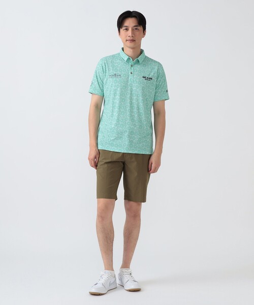 BEAMS GOLF(ビームスゴルフ)の「PURPLE LABEL / MONTAUK シャドー フラワープリント シャツ(ポロシャツ・メンズ・ミント/ブルー・SMALL/MEDIUM/LARGE/X-LARGE)」の3枚目の写真